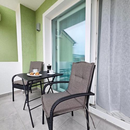 Erkély/terasz, Apartman M&L 1 in Zgaljici Erkély/terasz, Apartman M&L 1 in Zgaljici