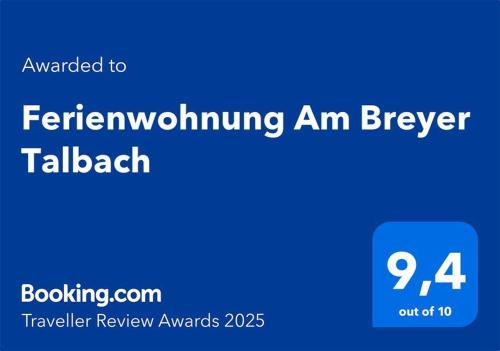 Ferienwohnung Am Breyer Talbach in Spay Ferienwohnung Am Breyer Talbach in Spay