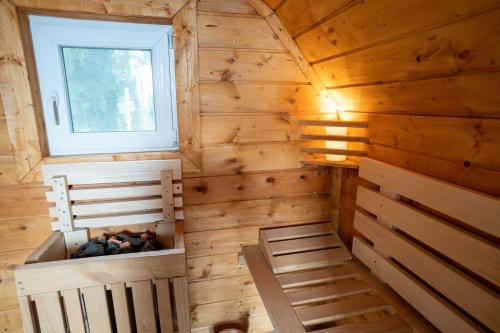 Сауна, Glamping hišice Orlič (Glamping hisice Orlic) in Muta Сауна, Glamping hišice Orlič (Glamping hisice Orlic) in Muta