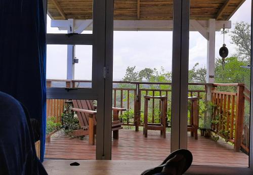 Balcony/terrace, Farmstay at off-grid self sufficient Heartwood Homestead in Quenera North Balcony/terrace, Farmstay at off-grid self sufficient Heartwood Homestead in Quenera North
