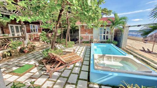 Romantic Beachfront Casita w Pool - AC - Sleeps 4 in 马萨查帕 Romantic Beachfront Casita w Pool - AC - Sleeps 4 in 马萨查帕