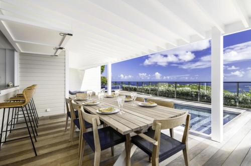 Balkon/teras, Villa SARONG in Gustavia Balkon/teras, Villa SARONG in Gustavia