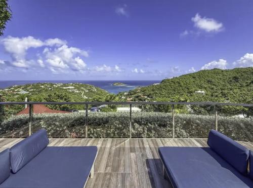 Balkon/teras, Villa SARONG in Gustavia Balkon/teras, Villa SARONG in Gustavia