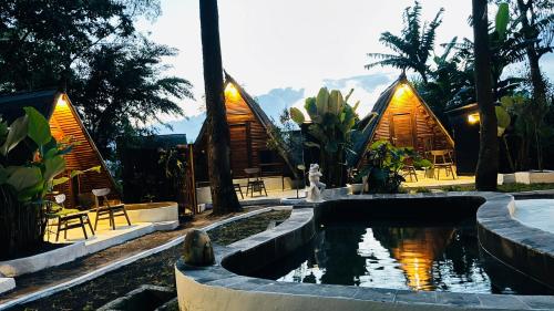 Triangle House and private hot spring in Kintamani Triangle House and private hot spring in Kintamani