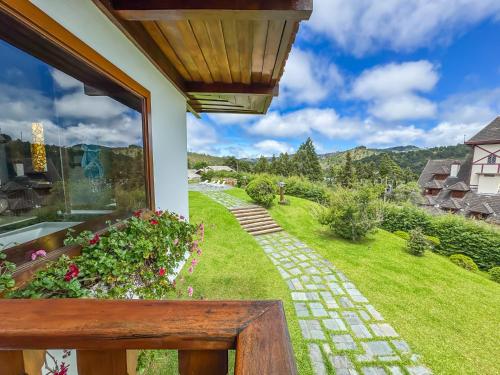 Balcony/terrace, Mansao Nacional Inn in Campos Do Jordao Balcony/terrace, Mansao Nacional Inn in Campos Do Jordao