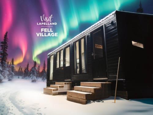Fell Village 10 with a Mountain View, Fireplace, Sauna, Kitchen in Sodankyla Fell Village 10 with a Mountain View, Fireplace, Sauna, Kitchen in Sodankyla