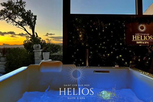 wellnessfaciliteiten, Jacuzzi Vue sur Mer Helios Suite & Spa in Les Cartelliers wellnessfaciliteiten, Jacuzzi Vue sur Mer Helios Suite & Spa in Les Cartelliers
