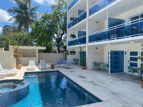 Exterior view, New Garden Hotel in Sosua Exterior view, New Garden Hotel in Sosua