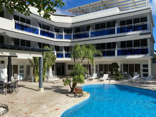 Exterior view, New Garden Hotel in Sosua Exterior view, New Garden Hotel in Sosua