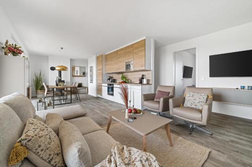 BeachWaveTwo- 2OG, Meerblick, Balkon, Kamin, Sauna in Olpenitz BeachWaveTwo- 2OG, Meerblick, Balkon, Kamin, Sauna in Olpenitz