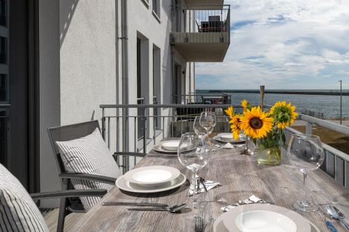 Balcony/terrace, Ocean Air- 2 OG, Balkon, Kamin in Olpenitz Balcony/terrace, Ocean Air- 2 OG, Balkon, Kamin in Olpenitz