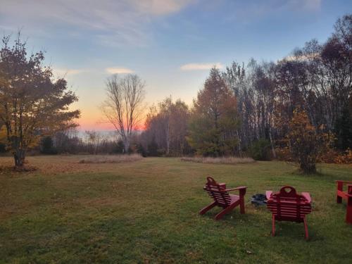 Kilátás, L'Écho des vagues (L'Echo des vagues) in Baie-Sainte-Catherine Kilátás, L'Écho des vagues (L'Echo des vagues) in Baie-Sainte-Catherine