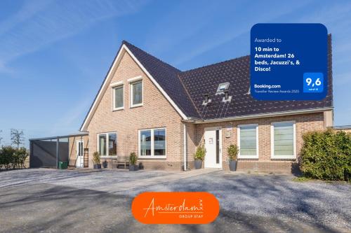 Vista exterior, Amsterdam Group Stay - 26 Beds - Jacuzzi & Sauna in Zwanenburg Vista exterior, Amsterdam Group Stay - 26 Beds - Jacuzzi & Sauna in Zwanenburg