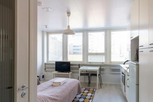 Kitchen, Convenient Studio for 2 in Herttoniemi in Herttoniemenranta Kitchen, Convenient Studio for 2 in Herttoniemi in Herttoniemenranta