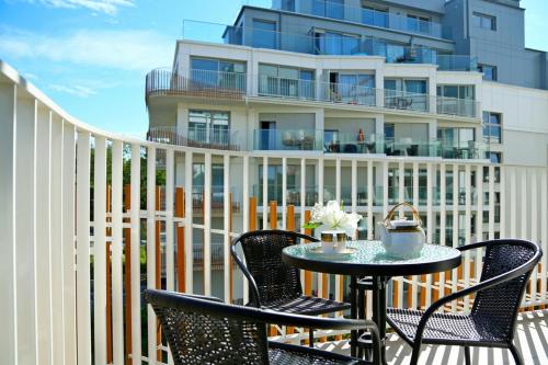 شرفة/ تراس, ApartPark Baltic Home in سوينوجسشى شرفة/ تراس, ApartPark Baltic Home in سوينوجسشى