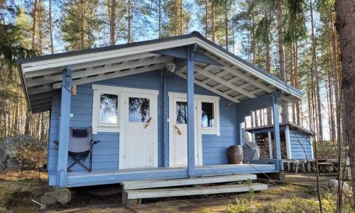 Sauna, Blue villa with private beach in Kesalahti Sauna, Blue villa with private beach in Kesalahti