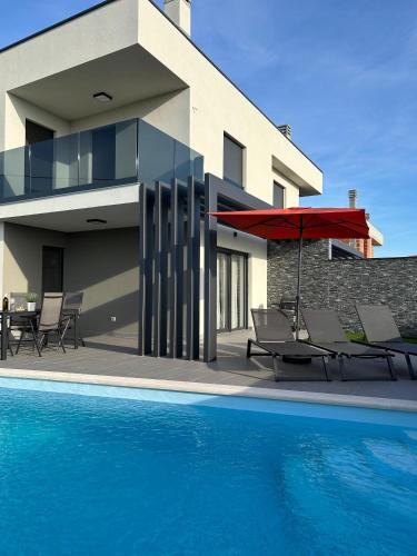 Erkély/terasz, Villa Davide in Petrovija Erkély/terasz, Villa Davide in Petrovija