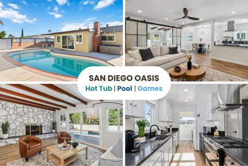 Shared lounge/TV area, NEW Cozy Zen Pool Jacuzzi Home Heart of San Diego in Linda Vista Shared lounge/TV area, NEW Cozy Zen Pool Jacuzzi Home Heart of San Diego in Linda Vista