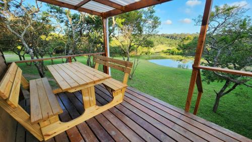 Balcony/terrace, Freedom Tiny Homes Resort in Quenera North Balcony/terrace, Freedom Tiny Homes Resort in Quenera North