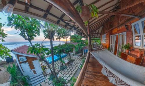 Balcony Bedroom Suite w Romantic Sunsets - AC - Pool in 马萨查帕 Balcony Bedroom Suite w Romantic Sunsets - AC - Pool in 马萨查帕