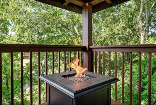 발코니/테라스, Trout and About Forge Cabin Hot Tub in 마운트 자이언 발코니/테라스, Trout and About Forge Cabin Hot Tub in 마운트 자이언