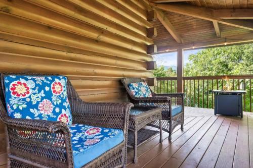 발코니/테라스, Trout and About Forge Cabin Hot Tub in 마운트 자이언 발코니/테라스, Trout and About Forge Cabin Hot Tub in 마운트 자이언