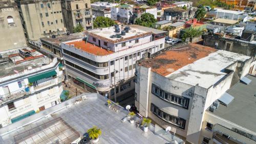 Hotel Libertad at historic main street in Santo Domingo Hotel Libertad at historic main street in Santo Domingo
