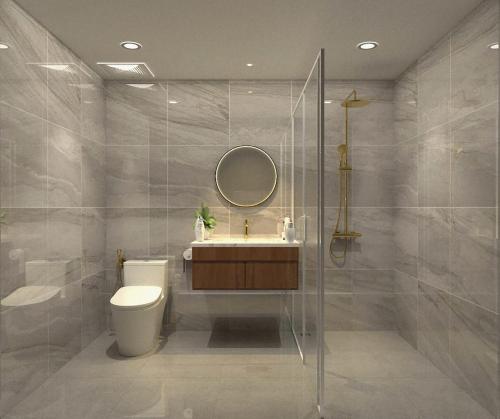 Bathroom, Nalada Hotel in Ou Chrov Bathroom, Nalada Hotel in Ou Chrov