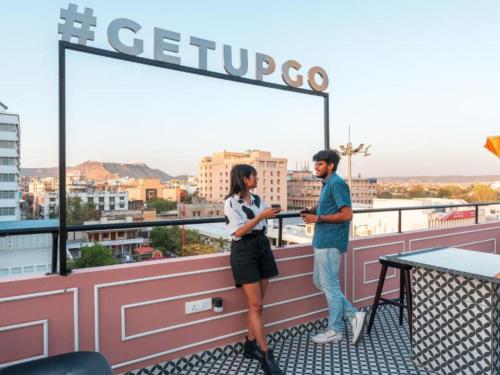 Balcony/terrace, The Hosteller Jaipur, MI Road in Jaipur Balcony/terrace, The Hosteller Jaipur, MI Road in Jaipur