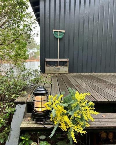 Exterior view, Stilted Cabin By Lake Lacanau in Le Moutchic Exterior view, Stilted Cabin By Lake Lacanau in Le Moutchic