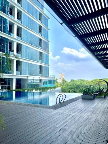 Úszómedence, apartemen brooklyn alsut Studio bergaya modern,pusatkota,cozy,pool,gym,wifi in Alam Sutera Úszómedence, apartemen brooklyn alsut Studio bergaya modern,pusatkota,cozy,pool,gym,wifi in Alam Sutera