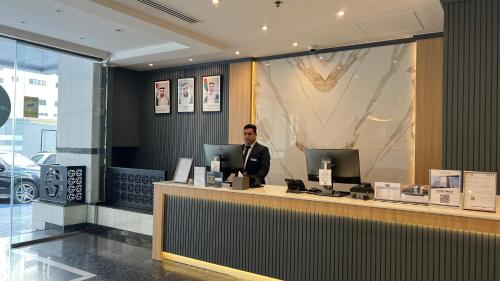 Lobby, Uptown Hotel Apartment Abu Dhabi in Abu Dhabi Corniche Lobby, Uptown Hotel Apartment Abu Dhabi in Abu Dhabi Corniche
