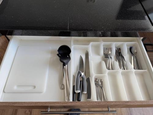 Cozinha, Mieszkanie 80 metrowe na wakacje w Gdańsku z WiFi (Mieszkanie 80 metrowe na wakacje w Gdansku z WiFi) in Ujescisko Cozinha, Mieszkanie 80 metrowe na wakacje w Gdańsku z WiFi (Mieszkanie 80 metrowe na wakacje w Gdansku z WiFi) in Ujescisko