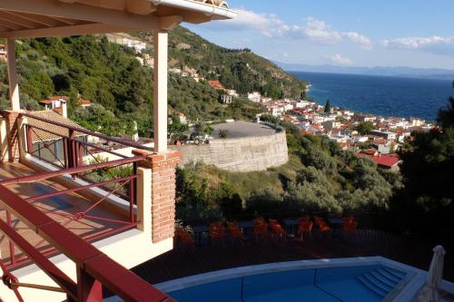 Erkély/terasz, Agrabeli Apartments in Limni Evoias Erkély/terasz, Agrabeli Apartments in Limni Evoias