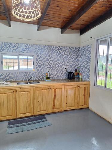 주방, Cabaña Buena Madera (Cabana Buena Madera) in 예르발 누에보 주방, Cabaña Buena Madera (Cabana Buena Madera) in 예르발 누에보