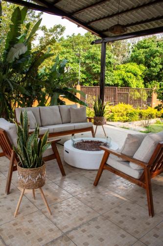 발코니/테라스, Campiñas Lodge - Outdoor lounge area (Campinas Lodge - Outdoor lounge area) in 비야 카날레스 발코니/테라스, Campiñas Lodge - Outdoor lounge area (Campinas Lodge - Outdoor lounge area) in 비야 카날레스