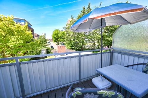 Balcony/terrace, Strandhotel Salty in Busum Balcony/terrace, Strandhotel Salty in Busum