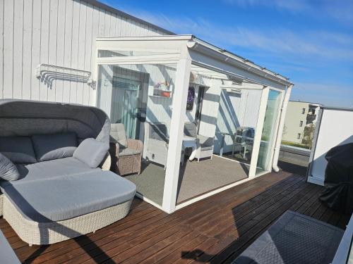 Balcony/terrace, Studio A in Peetri Balcony/terrace, Studio A in Peetri