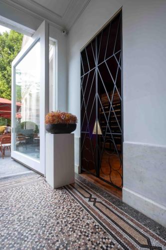 Erkély/terasz, Hotel Messeyne in Kortrijk Erkély/terasz, Hotel Messeyne in Kortrijk