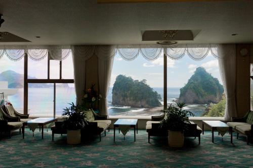Lobby, Dogashima Onsen Hotel in Dogashima Lobby, Dogashima Onsen Hotel in Dogashima
