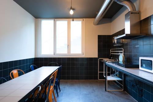 Kitchen, a&o Hostel Firenze Campo di Marte in Florence Kitchen, a&o Hostel Firenze Campo di Marte in Florence