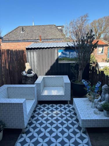 balkon/terras, B&B de Zandtaart in Egmond aan Zee balkon/terras, B&B de Zandtaart in Egmond aan Zee