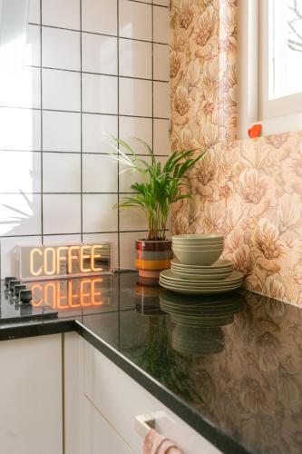 Kitchen, Nice bright studio near the forest and Amsterdam in Baarn Kitchen, Nice bright studio near the forest and Amsterdam in Baarn