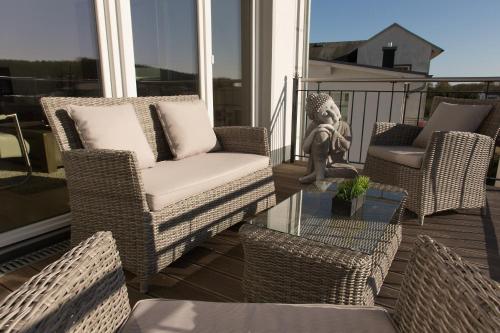 Balcony/terrace, Ferienwohnung Wilma in Ostseebad Sellin Balcony/terrace, Ferienwohnung Wilma in Ostseebad Sellin