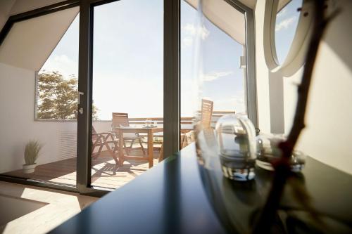 Balcony/terrace, Villa White II in Fehmarnsund Balcony/terrace, Villa White II in Fehmarnsund