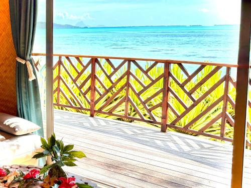 발코니/테라스, EDEN Private Island TAHAA in 타하 발코니/테라스, EDEN Private Island TAHAA in 타하