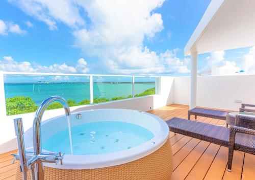 Balcony/terrace, Blue Ocean Hotel&Resort MIYAKOJIMA in Irabu island Balcony/terrace, Blue Ocean Hotel&Resort MIYAKOJIMA in Irabu island