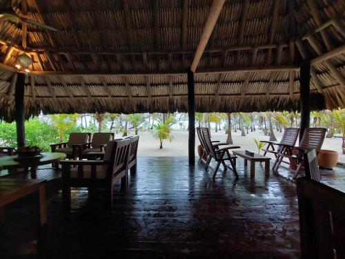 Balcony/terrace, Cabana frente al mar en la playa del Calao in El Bobo Balcony/terrace, Cabana frente al mar en la playa del Calao in El Bobo