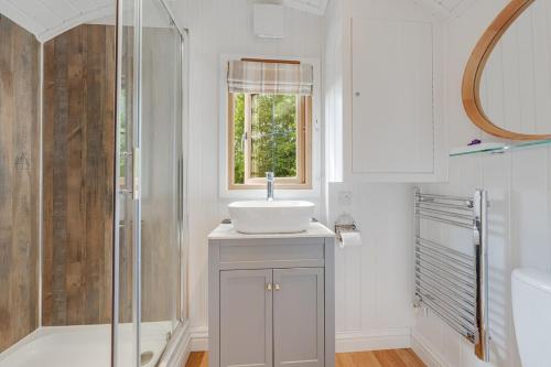 Ванна кімната, Woodpecker Hill - Shepherds Hut Alfriston in Олфрістон Ванна кімната, Woodpecker Hill - Shepherds Hut Alfriston in Олфрістон