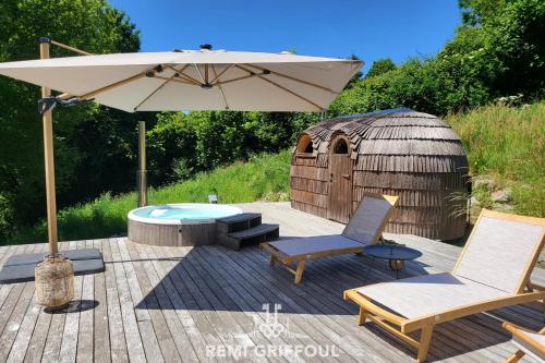 Le refuge Balte 4 - Nordic Spa with Wood Fire - Unique Experience in Gonneville Sur Honfleur Le refuge Balte 4 - Nordic Spa with Wood Fire - Unique Experience in Gonneville Sur Honfleur